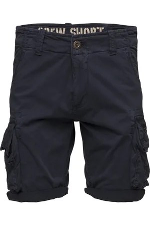 Alpha Industries Crew Short Designers Shorts Cargo Shorts Navy