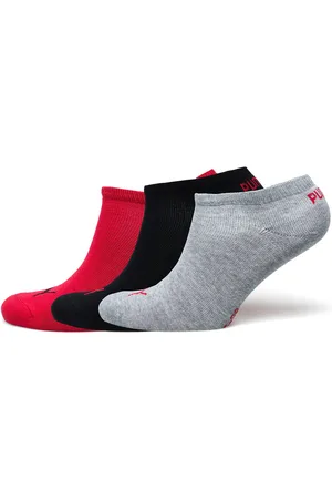PUMA Unisex Sneaker Plain 3P Sport Sport Clothing Sport Socks Multi/patterned