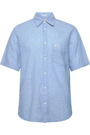 Wrangler Ss 1 Pkt Shirt Tops Shirts Short-sleeved Shirts Blue