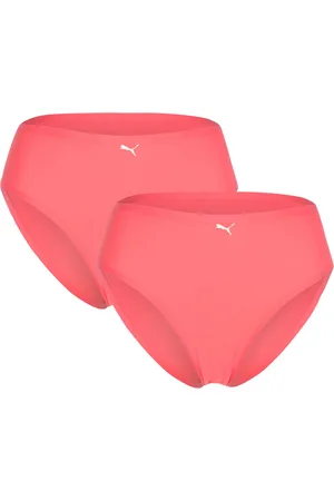 PUMA Women Brief 2P Hang Sport Panties Briefs Coral