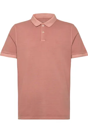 Lee Garment Dye Polo Tops Polos Short-sleeved Orange