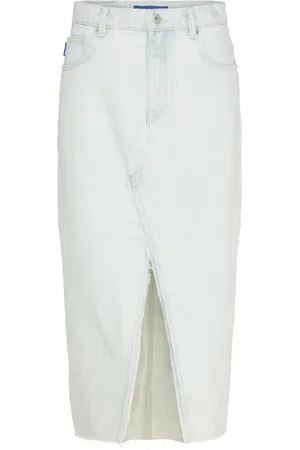 Hugo Blue Galita_1_B Skirts Knee-length & Midi Skirts White