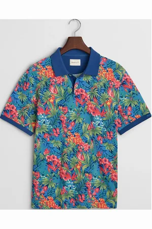 GANT Printed Ss Polo Tops Polos Short-sleeved Multi/patterned