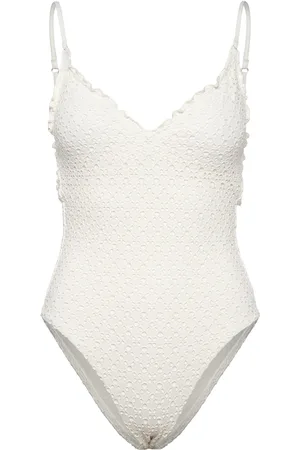 Seafolly Daydreamer V Neck Piece Badedrakt Badetøy White