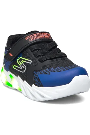 Skechers Boys Flex Glow Bolt Lave Sneakers Black
