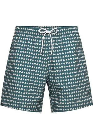 Abercrombie & Fitch Anf Mens Swim Badeshorts Blue