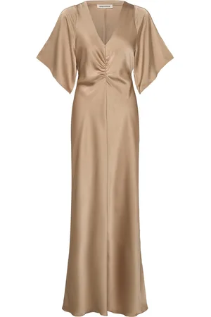 Sofie Schnoor Julietsw Dress Maxikjole Festkjole Beige