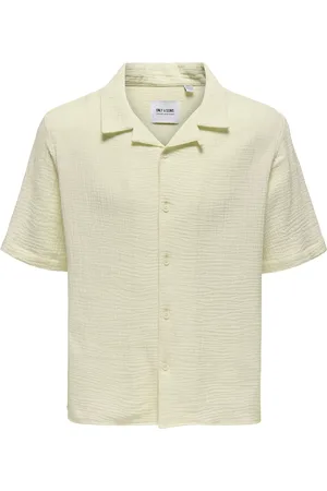 Only & Sons Onskyle 0158 Ss Shirt Tops Shirts Short-sleeved Green