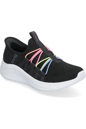 Skechers Girls Ultra Flex 3.0 Bungee Fun Lave Sneakers Black