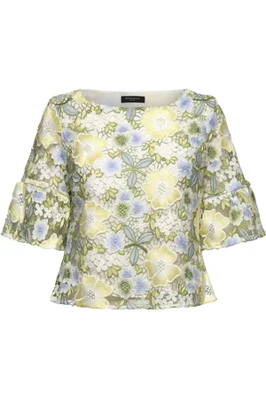 Bruuns Bazaar Yvonnebbcarlis Blouse Tops Blouses Short-sleeved Green