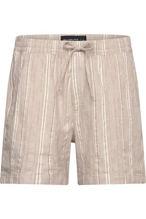 Abercrombie & Fitch Anf Mens Shorts Bottoms Shorts Casual Beige