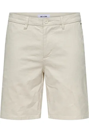 Only & Sons Onsmark 0011 Cotton Linen Shorts Noos Bottoms Shorts Chinos Shorts Beige