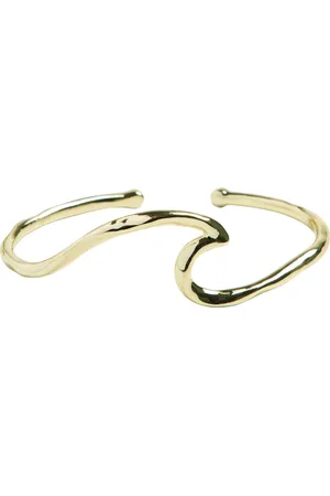 Pieces® Fplise Cuff Plated Accessories Jewellery Earrings Ear Cuffs Gold