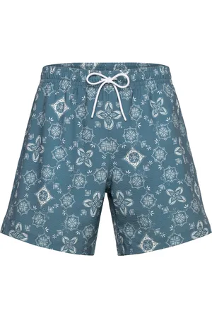 Abercrombie & Fitch Anf Mens Swim Bottoms Shorts Casual Blue