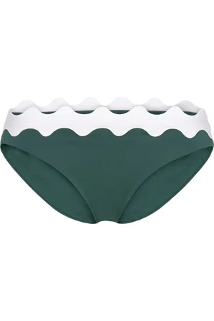 Seafolly Gia Ric Rac Hipster Pant Swimwear Bikinis Bikini Bottoms Bikini Briefs Green