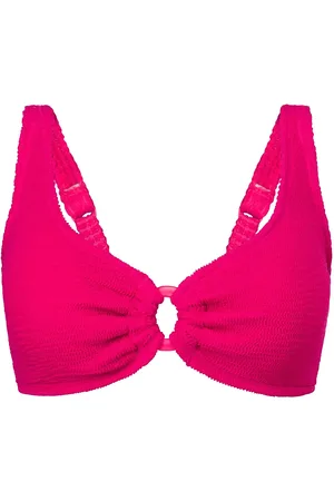 Dorina Wavy Bikini Top Swimwear Bikinis Bikini Tops Push-up Bikinitops Pink