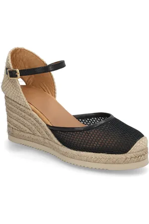 Unisa Corebonfi Sandal Med Hæl Espadrilles Black