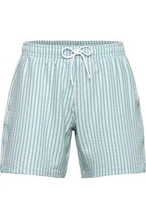 Abercrombie & Fitch Anf Mens Swim Badeshorts Blue