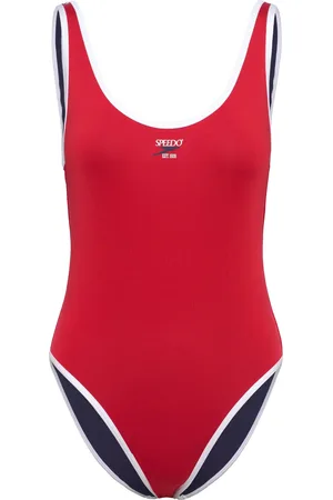 Speedo 8-005050 Solid Bound Scoop 1 Pc Sport Sport Clothing Sport Swimwear Sport Swimsuits Red