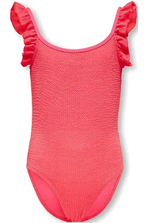 ONLY Kmgwave Structure Swimsuit Acc Badedrakt Badetøy Red