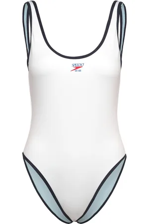 Speedo 8-005050 Solid Bound Scoop 1 Pc Sport Sport Clothing Sport Swimwear Sport Swimsuits White