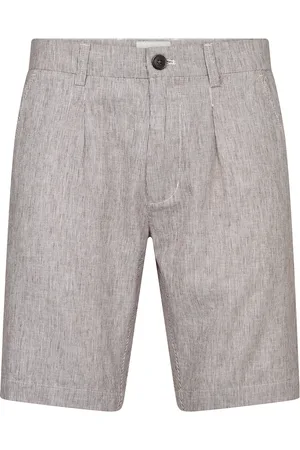 Bruun & Stengade Bs Apollon Regular Fit Shorts Bottoms Shorts Linen Shorts Beige