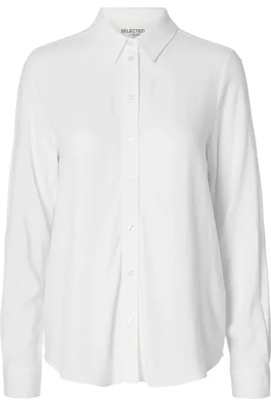 SELECTED Slfviva Ls Sun Shirt Noos Tops Shirts Long-sleeved White