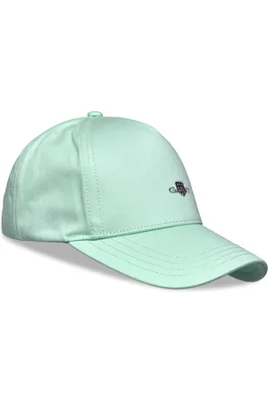 GANT Shield Cotton Twill Cap Accessories Headwear Caps Green