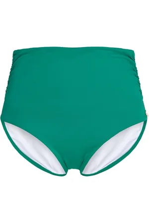Panos Emporio Chara Solid Bottom Swimwear Bikinis Bikini Bottoms High Waist Bikinis Green