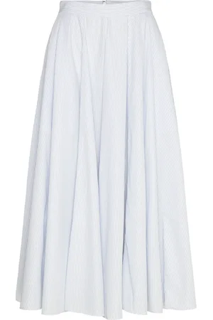 GANT Striped Skirt Skirts Knee-length & Midi Skirts Blue