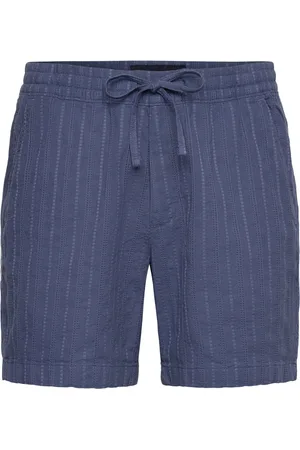 Abercrombie & Fitch Anf Mens Shorts Bottoms Shorts Casual Blue