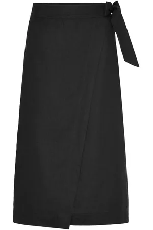 Twist & tango Vivienne Linen Skirt Skirts Knee-length & Midi Skirts Black