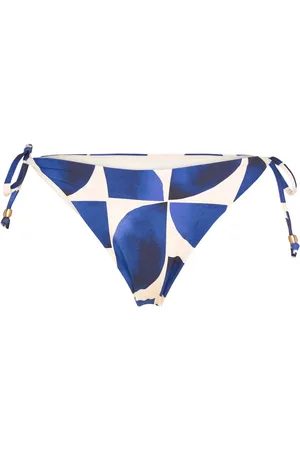 Seafolly Sunray Tie Side Rio Pant Swimwear Bikinis Bikini Bottoms Side-tie Bikinis Blue