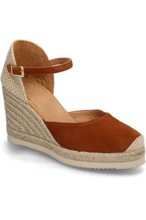 Unisa Castilla25Ks Sandal Med Hæl Espadrilles Brown