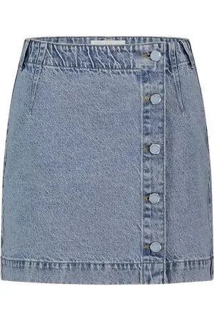 Fabienne Chapot Cari Denim Skirt Skirts Denim Skirts Blue