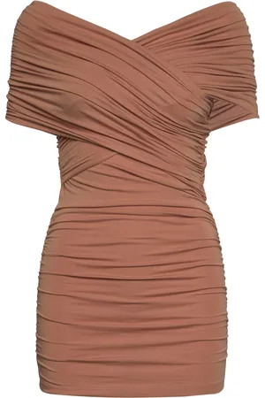 DAY Birger et Mikkelsen Scarlet - Wrap Jersey Tops Blouses Sleeveless Brown
