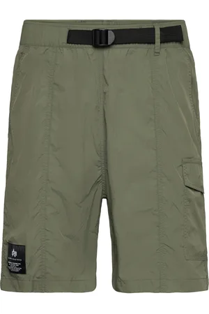 Alpha Industries Nylon Cargo Short Designers Shorts Cargo Shorts Green