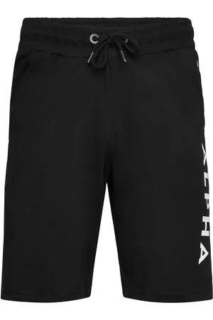 Alpha Industries Alpha Jersey Short Designers Shorts Sweat Shorts Black