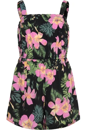 Roxy Playa Baby Printed Jumpsuit Black