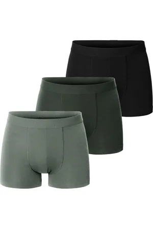 Bread & Boxers 3-Pack Boxer Brief Boksershorts Khaki Green