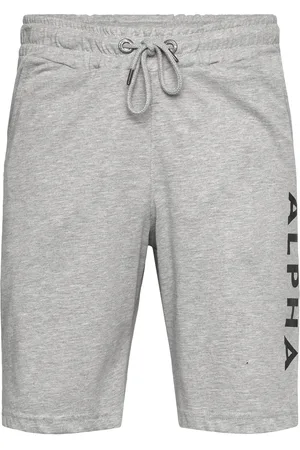 Alpha Industries Alpha Jersey Short Designers Shorts Sweat Shorts Grey