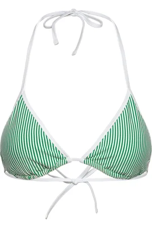 Tommy Hilfiger Triangle Rp Swimwear Bikinis Bikini Tops Triangle Bikinitops Green