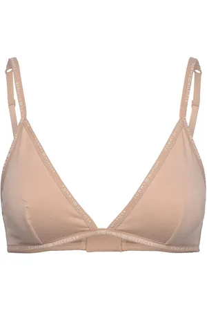 Tommy Hilfiger Triangle Lingerie Bras & Tops Soft Bras Bralette Beige