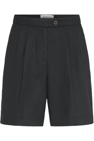GANT Tailored Linen Shorts Bottoms Shorts Chino Shorts Black