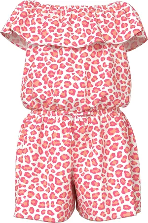 NAME IT Nkfvinaya Ss Playsuit Fffff Noos Jumpsuit Red