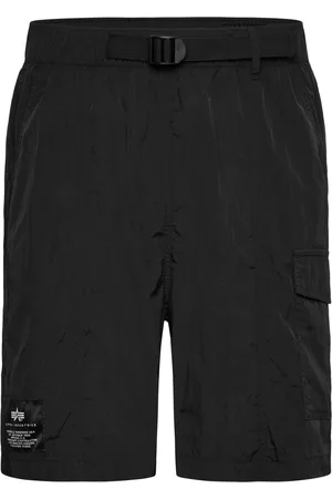 Alpha Industries Nylon Cargo Short Designers Shorts Cargo Shorts Black