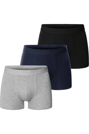 Bread & Boxers 3-Pack Boxer Brief Boksershorts Grey
