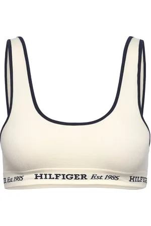 Tommy Hilfiger Bralette Lingerie Bras & Tops Soft Bras Tank Top Bras White