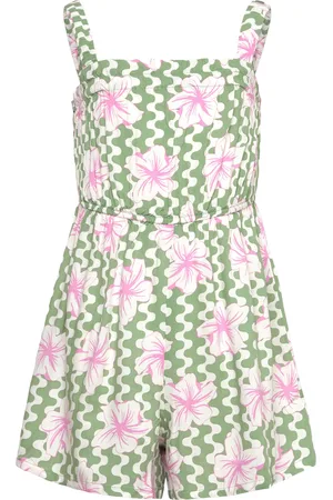 Roxy Playa Baby Printed Jumpsuit Green