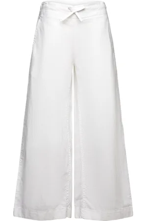 GANT Pull On Cotton Linen Pants Badeshorts White
